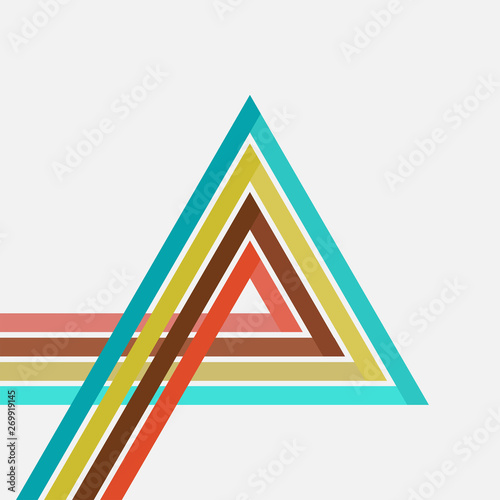 Set of abstract colored, colorful lines. Vector illustration for your design. Can be used as logo/icon or brochure template. Easy to change colors.