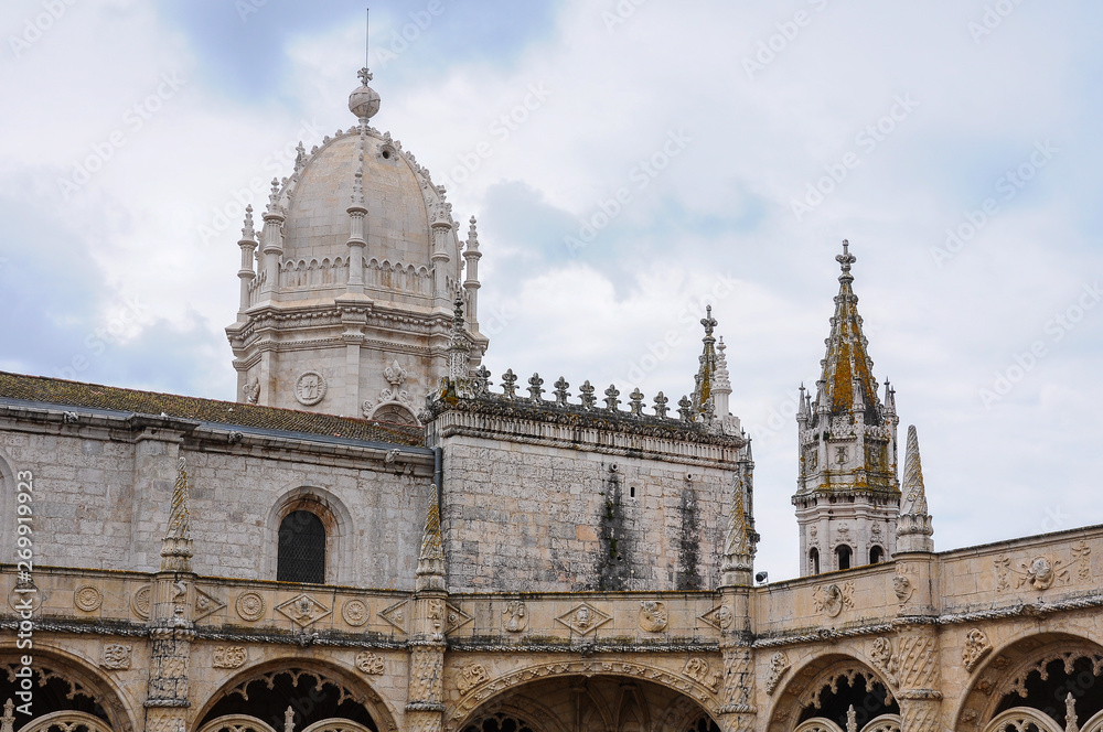 Church of Santa Maria from the Jerónimos Monastery in Lisbon, Portugal