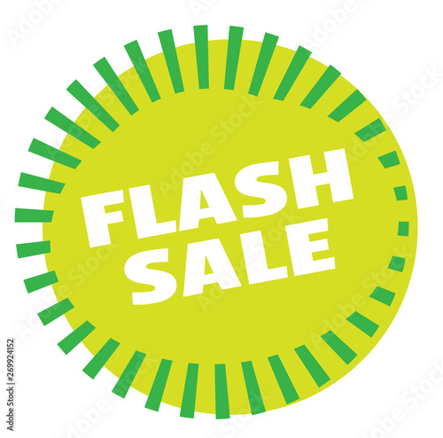 FLASH SALE stamp on white