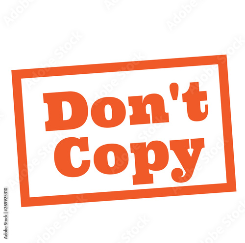DO NOT COPY stamp on white