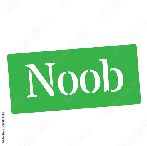 NOOB stamp on white background
