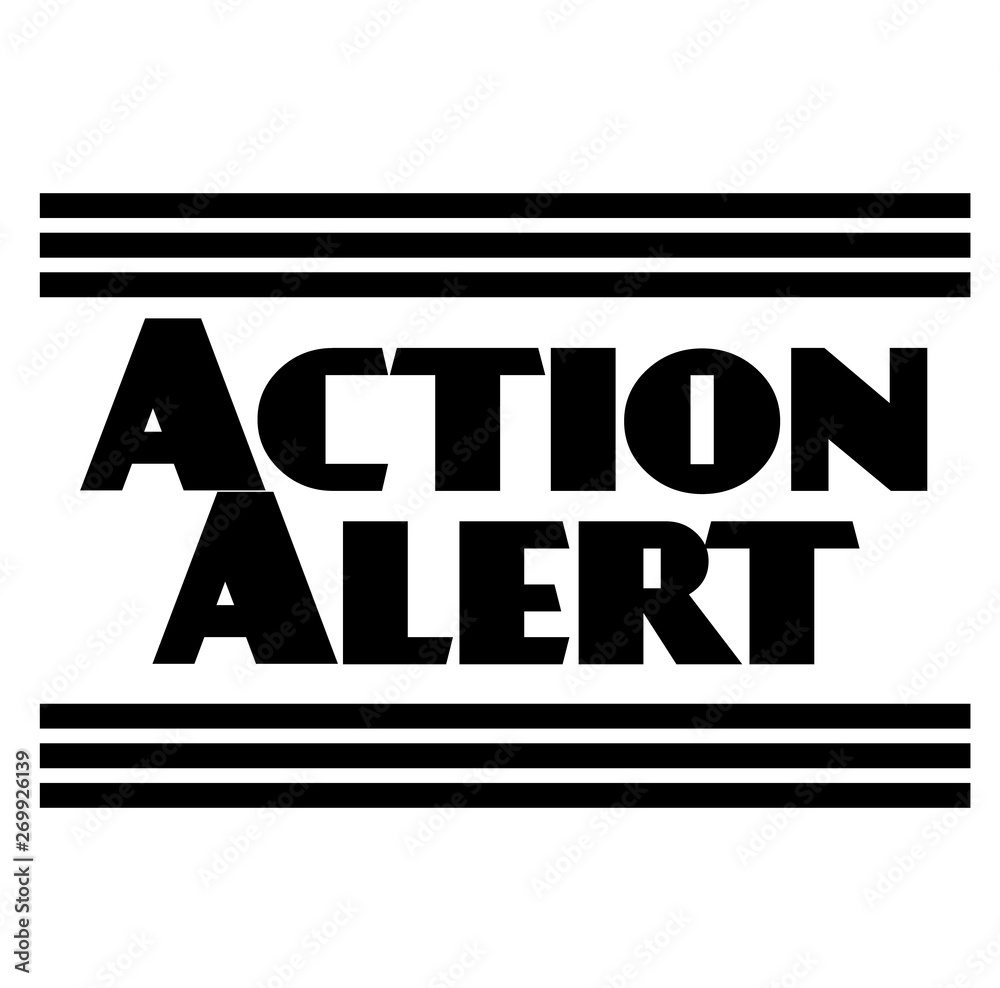 ACTION ALERT stamp on white isolated ACTION ALERT stamp on white isolated