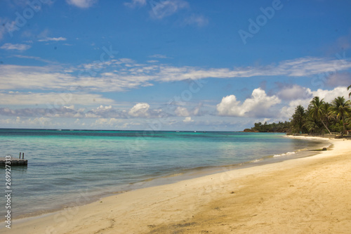 relaxing sea coast on a warm day and many colors © carles