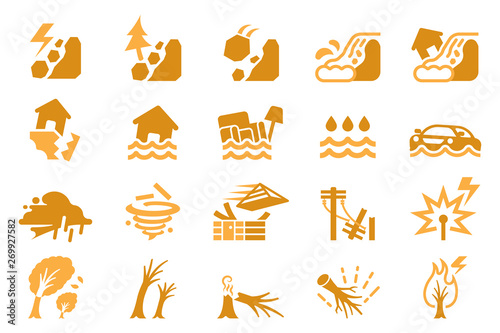 Disasters caused by thunderstorm weather.