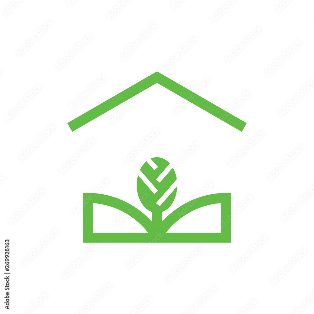 Eco Green Home logo design vector Eco Green Home logo design vector
