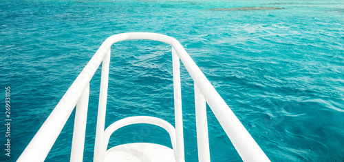 Bild auf Leinwand Yachts Marine Terraces of Southern Sinai red sea White Island Eg
