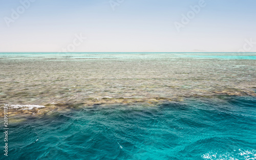 White Island Ras Mohamed National Park Red sea. Seashore Sharm el Sheikh, Egypt.