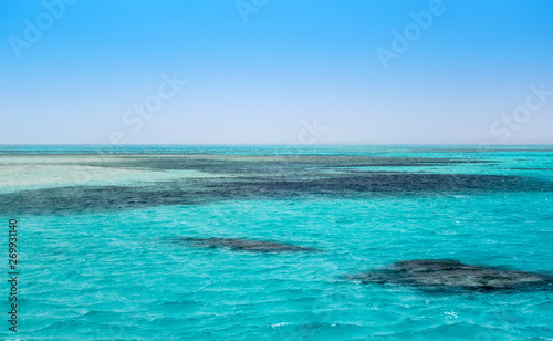 Maldives island seascape aerial