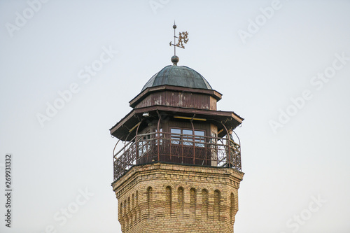 Fire tower. Fire Tower in Lovasbereny,Hungary.The former Fire Tower a cultural centretoday. photo