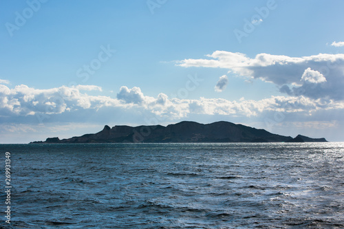 瀬戸内の海、島、船・日本