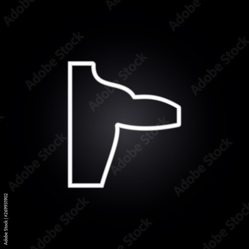 arm, plastic surgery neon icon. Elements of plastic surgery set. Simple icon for websites, web design, mobile app, info graphics