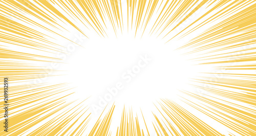 Horizontal Warm color Background exploding with flashing light photo