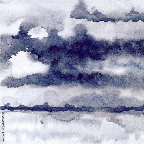 watercolor ink spot texture, mysterious fog