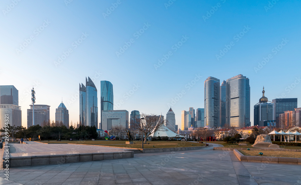 Skyline of Urban Architectural Landscape..