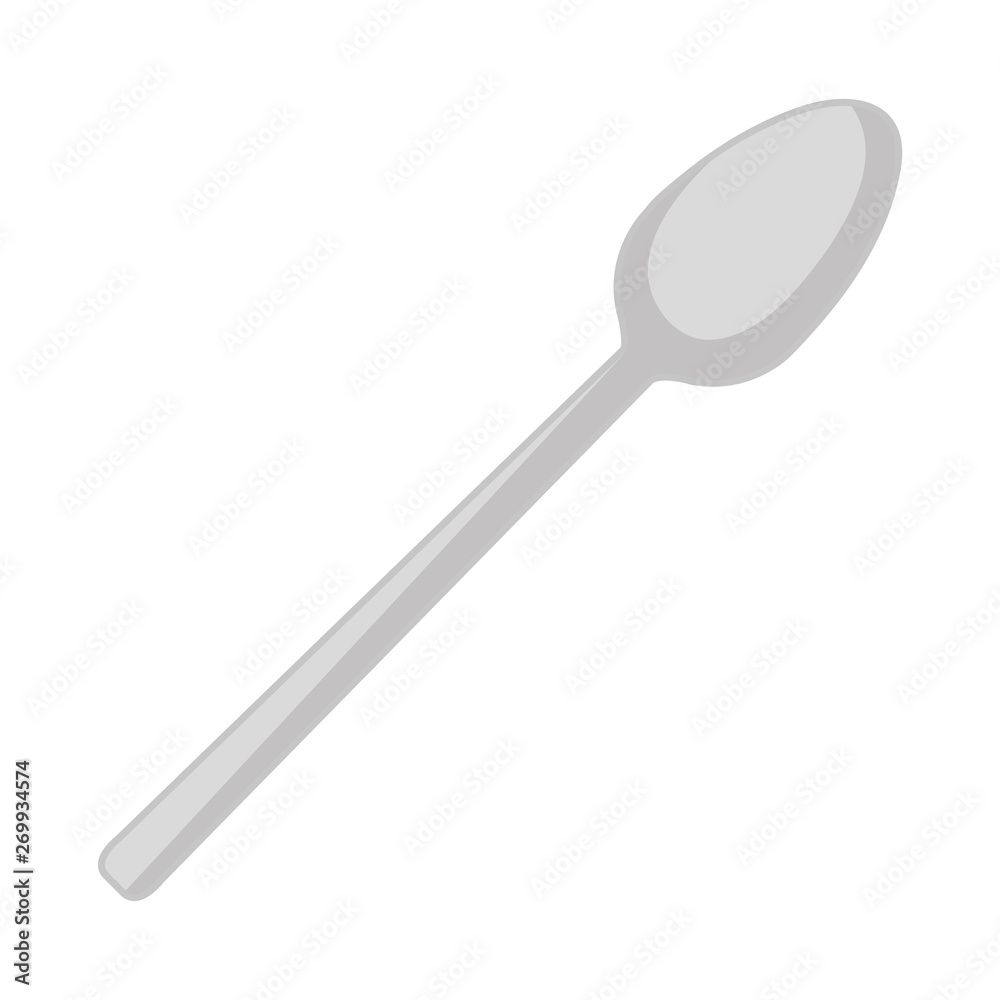 spoon cutlery tool icon vector illustration