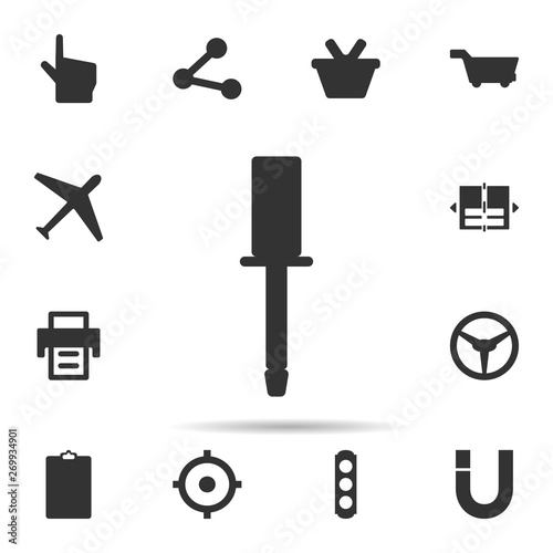 screwdriver tool icon. Universal set of web for website design and development, app development