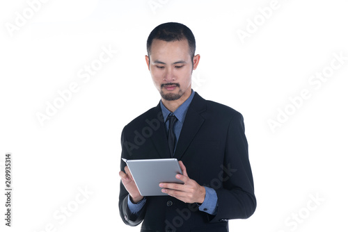 Handsome businessman with t...