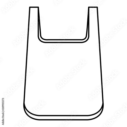 plastic bag recycle element vector illustration