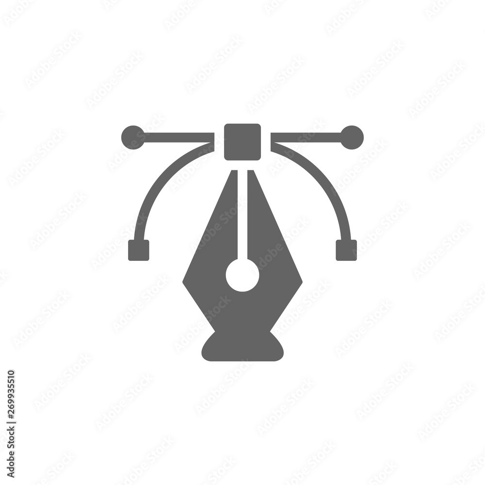 Anchor, pen, tool icon. Element of materia flat tools icon