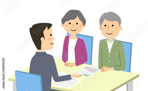 打ち合わせ　契約　説明