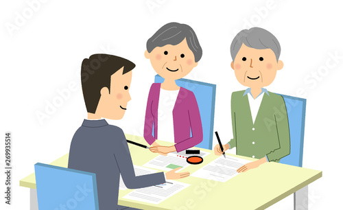 打ち合わせ　契約　説明