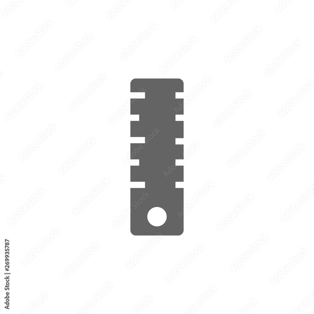 Ruler icon. Element of materia flat tools icon Ruler icon. Element of materia flat tools icon