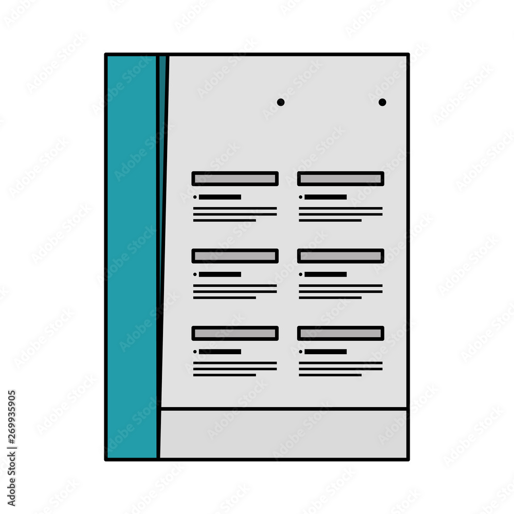 paper document with company emblem print paper document with company emblem print
