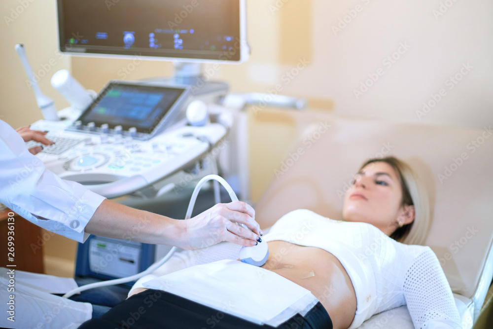 Ultrasound test. Ultrasound test.
