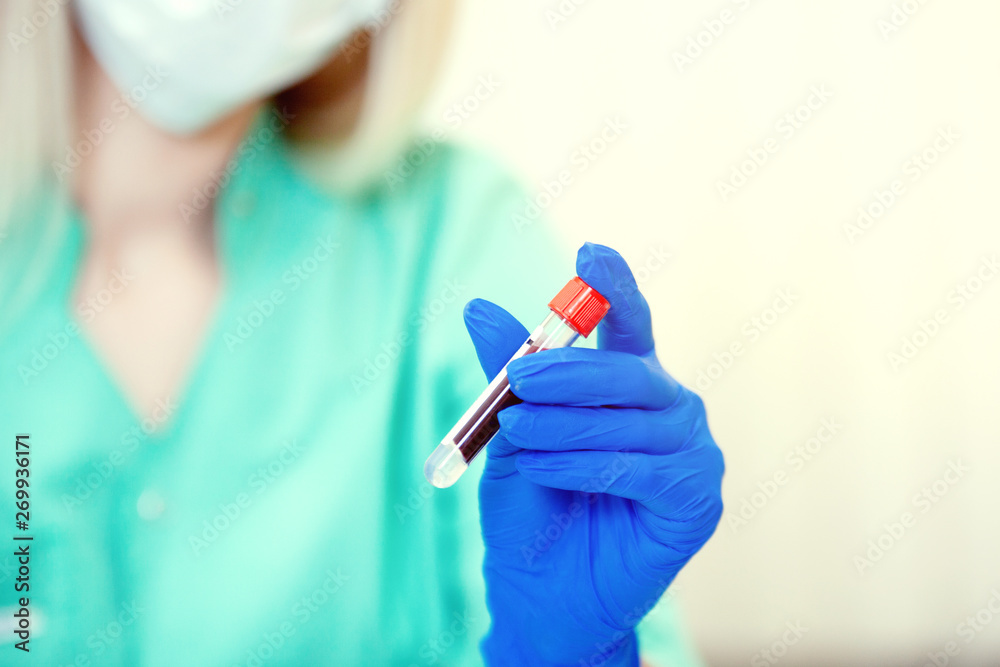 Blood test. Blood test.