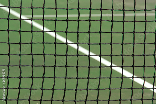 tennis net close-up as a sports background