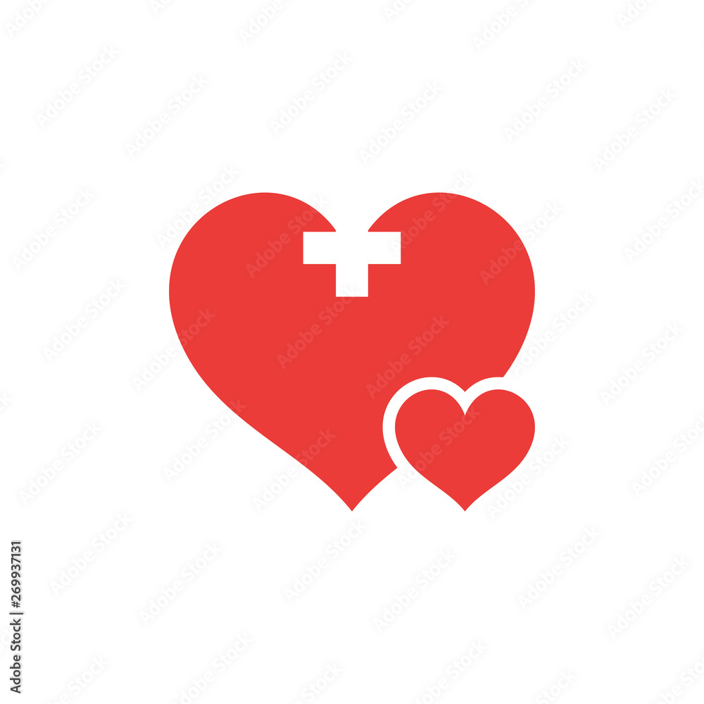 Love heart icon vector Love heart icon vector