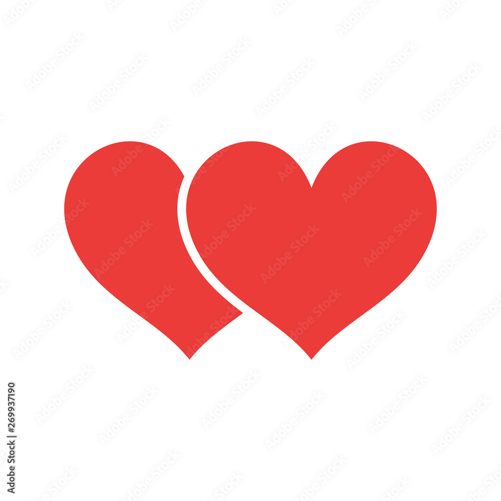 Love heart icon vector