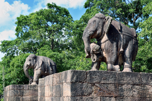 Konark Sun Temple in Odisha, India. Ancient ruin statue of Konark Sun temple.