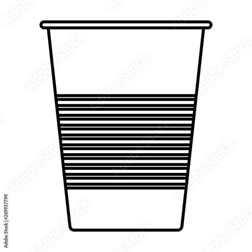 disposable cup material icon vector illustration