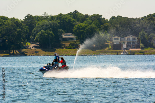 People Enjoying with Jet Boating at Sea in Florida