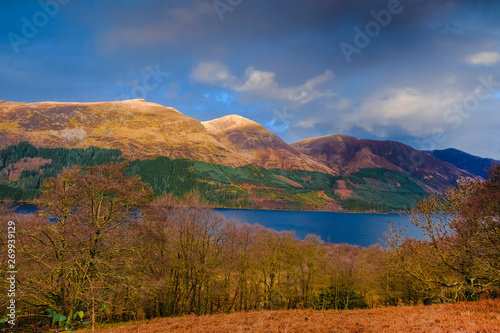 Picture of lake in the mountains taken in Spean Bridge, Scotland