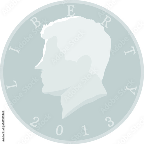 US American 50 cent coin 