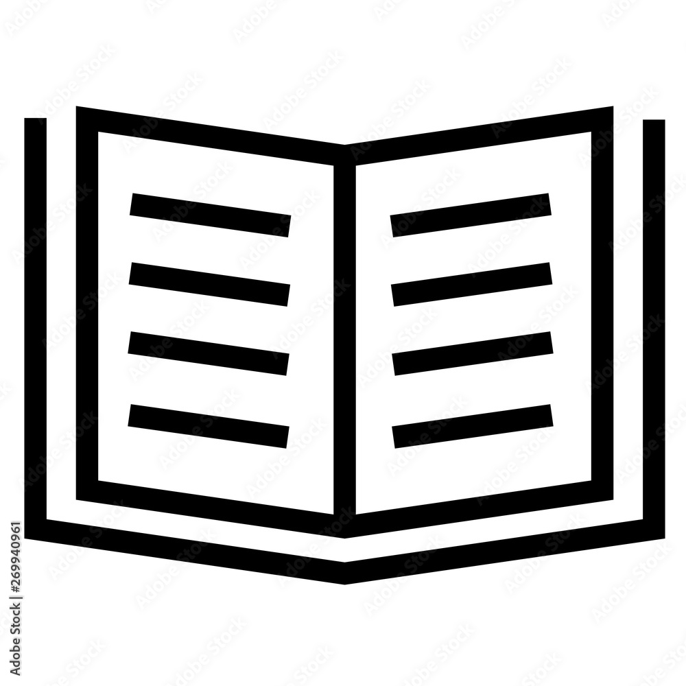 thin line sharp vector icon / book, textbook, study thin line sharp vector icon / book, textbook, study