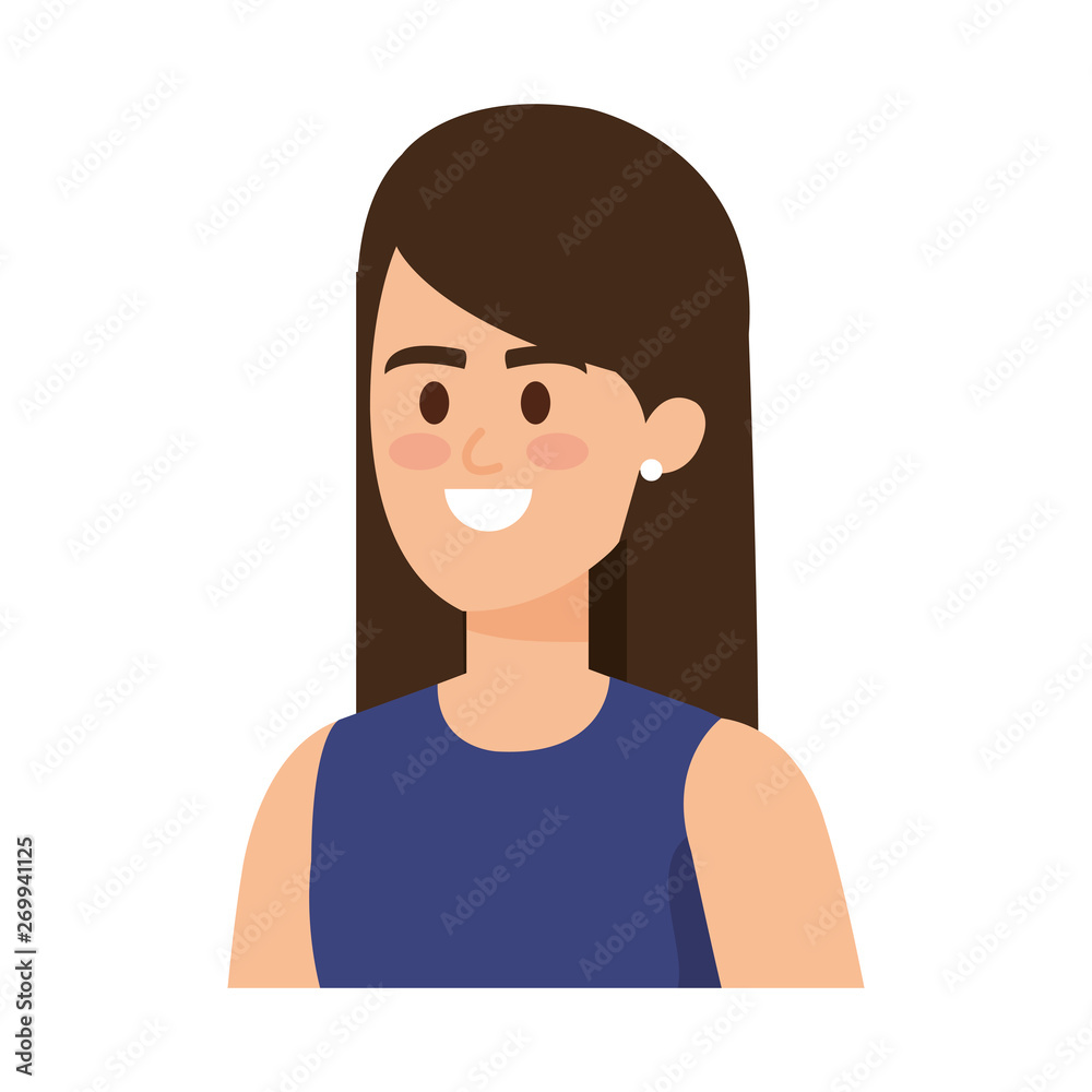 elegant businesswoman avatar character vector illustration elegant businesswoman avatar character vector illustration