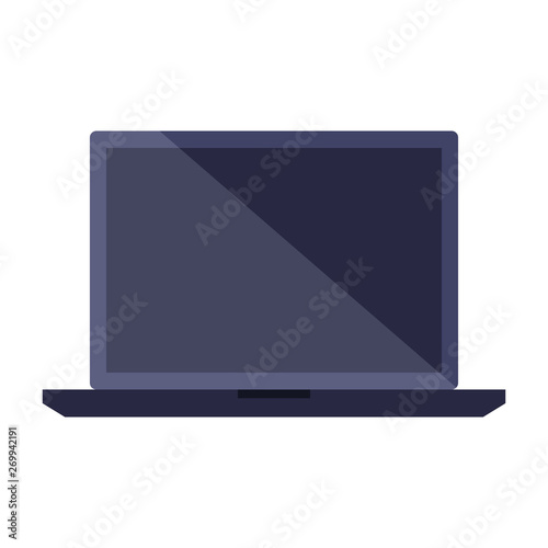 laptop computer technology isolated icon