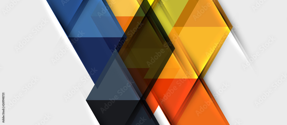 Triangle geometrical modern business presentation design template Triangle geometrical modern business presentation design template