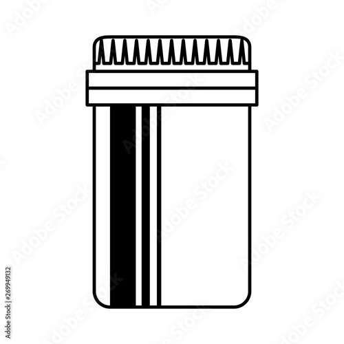 medical plastic bottle isolated icon