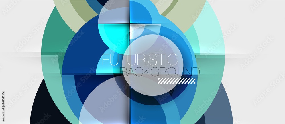 Geometric design abstract background - circles Geometric design abstract background - circles