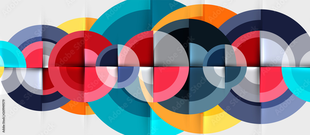 Circular geometrical design template Circular geometrical design template