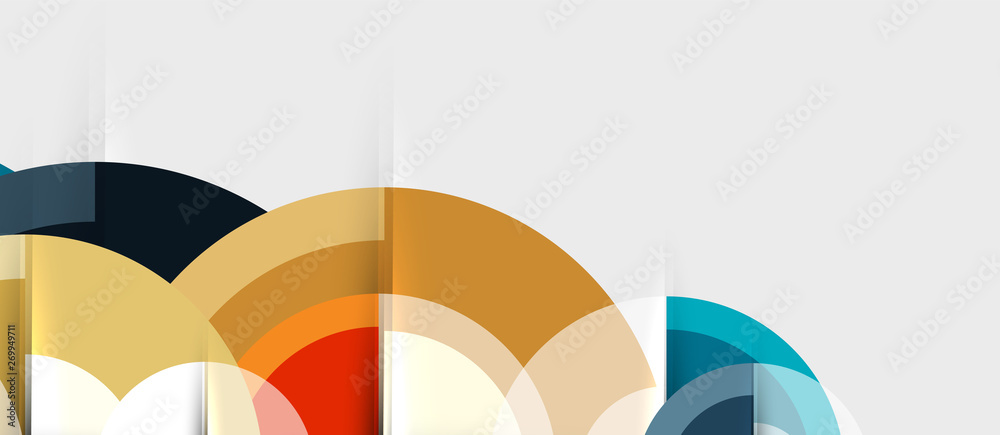 Obraz premium Geometric design abstract background - circles