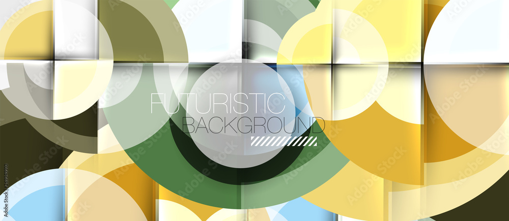 Geometric design abstract background - circles Geometric design abstract background - circles