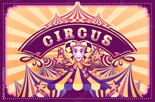 circus retro poster