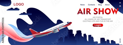 Concept banner air show