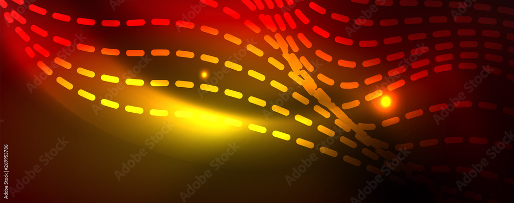 Shiny neon lines techno magic futuristic background, magic energy space light concept, abstract background wallpaper design Shiny neon lines techno magic futuristic background, magic energy space light concept, abstract background wallpaper design
