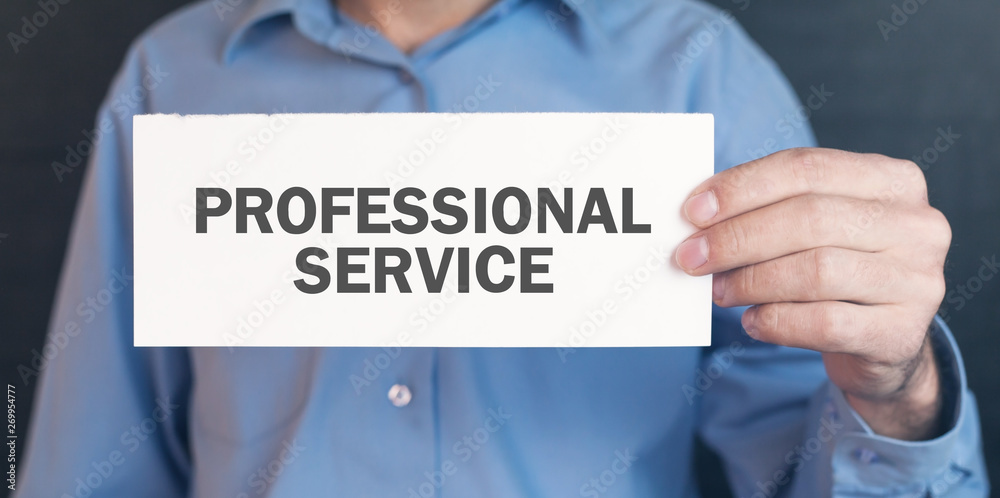 Man showing Professional Service text. Business concept Man showing Professional Service text. Business concept